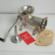 CHOP-RITE #32 Meat Grinder Sausage Chopper Aluminum COMPLETE