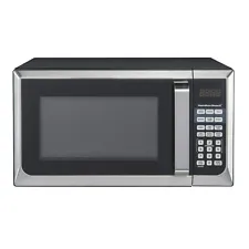 Hamilton Beach 0.9 cu. ft. Countertop Microwave Oven, 900 Watts Black/White/Red