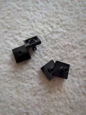 LEGO 2460 Tile 2 x 2 with Pin. Black. 2 Pieces For Sale In One Lot.