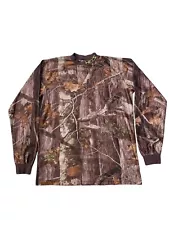 HECS Shirt Men's Medium M Hunting Camouflage Hunting Pullover Long Sleeve