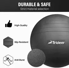 Trideer Extra Thick Yoga Ball Exercise Ball, Heavy Duty Gym Ball