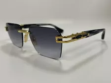 Authentic DITA DTS 147 A 01 Gold Titanium Rimless Sunglasses Grey Gradient Lens