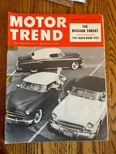 VINTAGE 1950 MOTOR TREND CAR MAGAZINE 1951 NASH ROAD TEST & MORE