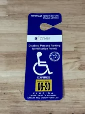 Handicap Placard Holder Disabled Parking Permit Protector Mirror Tag FL