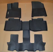 Floor Mats for 2024 All-New Hyundai Santa FE, 1st, 2nd, & 3rd Rows Floor Liners