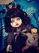 20" Ooak Horror Vampire"NASIA VON DOLL" Nosferatu Inspired H/Vinyl Doll Repaint