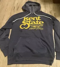 Kent State University Homage Brand Super Soft Blue Hoodie Size Medium.