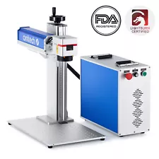 Secondhand 30W 6.9x6.9 In. Fiber Laser Marking Machine Metal Steel Engraver