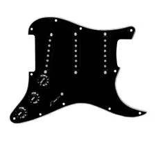 920D Texas Growler 5 Way Blender Loaded Pickguard for Strat Guitars Black