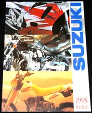 SUZUKI MOTORCYCLES 1995 RANGE UK SALES BROCHURE OCTOBER 1994 GSX-R1100W GSX-R750