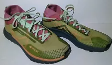 Nike Mens Sz 8.5 React Pegasus Trail 4 Gore-Tex Alligator Orange Trance Shoes