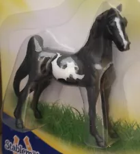 Breyer American Saddlebred Stablemate Horse Black Pinto no socks NEW on CARD