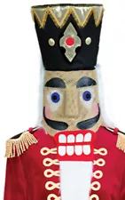 Men's HALLOWEEN CHRISTMAS NUTCRACKER HEAD COSTUME **HEAD ONLY**