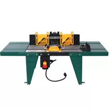 Aluminium Electric Benchtop Router Table Wood Working Craftsman Tool 6"Base gree