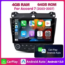 For Honda Accord 7 2003-07 Android 13 Apple Carplay Car Stereo GPS Radio 4+64GB