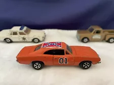 ERTL 1981 Dukes Of Hazard General Lee Sheriff Roscoe Car Cooters Truck (HTF)