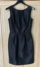 Alfred Sung Sleeveless Open Back Bow Classic Audrey Little Black Dress Size 4