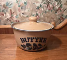 Pfaltzgraff FOLK ART Butter Tub W/Lid - NEVER USED