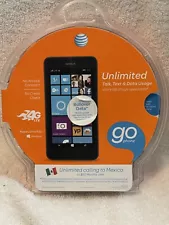 AT&T Microsoft Lumia 635 4G LTE Windows Smartphone Black AT&T Go Phone NEW