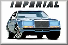 1981 Chrysler Imperial Coupe, Refrigerator Magnet 42 Mil thick