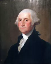 stunning oil painting 100% handpainted on canvas "George Washington"