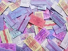 Used Sri Lanka Different 1000 Railway Train Tickets For Collectors Old Edmonson