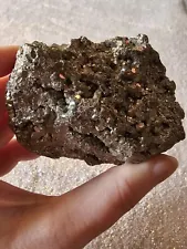 Large Rough Natural Pyrite Crystal Chunk, Raw Specimen, SPARKLE