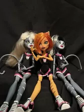 New ListingG1 Monster High Meowlody, Toralei & Purrsephone 3 Pack Fearleading Doll Lot