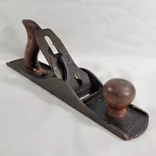 Vintage Hand Plane USA Made Bench Plane Planer Tool Unbranded USED