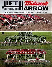 New ListingVtg Original Farm Equipment Brochure MIDWEST LIFT HARROW COIL TEETH