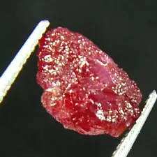 Biggest Sale Uncut Rough 3.55Ct Natural Red Ruby Loose Gemstone