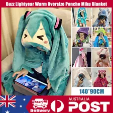 Buzz Lightyear Warm Oversize Poncho Miku Blanket Sanrio Cloak Scare Shawl Gifts