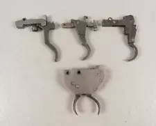 LOT OF 4 UNUSUAL RIFLE TRIGGERS ONE SET TRIGGER Vintage Gun Part