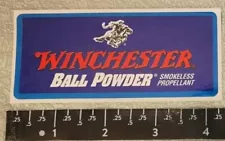 Winchester Ball Powder Smokeless Propellant Reloading Decal Sticker Shot Show