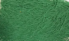 RARE Antique Micro Seed Beads-16/0 Spearmint Leaf Spring Green Greasy 3g hanks