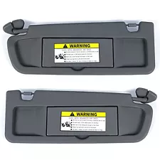 Sun Visor Dark Gray PAIR For 2006-2008 Honda Civic Left & Right Visor SET