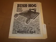 PY217) Bush Hog Operator 194 Rotary Cutter