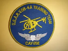 Vietnam War Patch USARV Hughes OH-6A Training Team CAYUSE