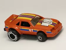 Vintage 1983 Matchbox MB74 Ford Mustang GT Diecast Orange