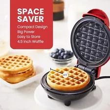 Commercial Electric Non-Stick Belgian Waffle Maker Iron Breakfast Sandwiches Min