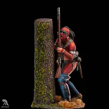 Huron Warrior French and Indian War 54mm Painted Toy Soldier Pre-Sale | Art