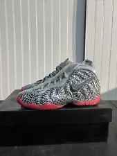 Nike Foamposite Pro GS Size (5Y) Pink Elephant Print Grey Black 644792-002