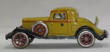 Vintage Cast Iron 9" REO Coupe w/ Rumble Seat Arcade Toy Car #147