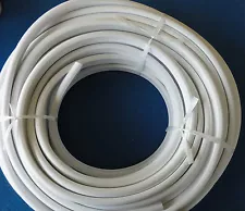 BOAT D FENDER SECTION 22MM WHITE PVC - SEE important note on available lengths