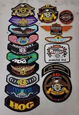 Harley Davidson patches LOT vintage 80s 90s HOG