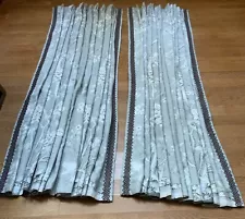 Custom Set Of Pleated Drapery Panels Schumacher Chinois Palais 90”L