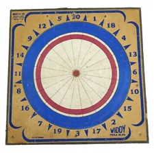 Widdy 1986 Wooden Wood Board Dartboard Dart Made In PA USA