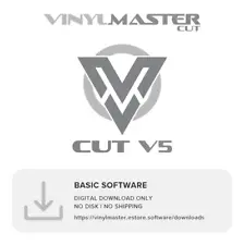 VinylMaster Software Sign Cutting Plotter Vinyl Cutter Logo Decal Cut No Disk V5