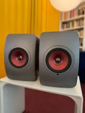 KEF LS50 Wireless II Powered Bookshelf Speakers Pair (Titanium Grey) MSRP: $2499