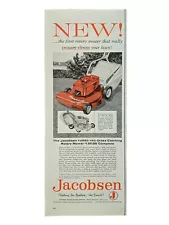 1958 Vintage Jacobsen Push Rotary Lawnmower Turbo-vac Grass Catching